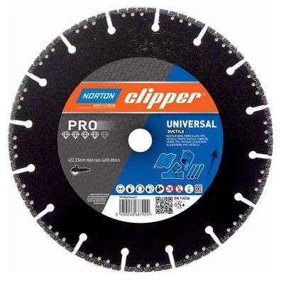 Norton Clipper Diamanttrennscheibe Pro Universal Ductile - 125x22,2 mm