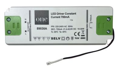 One Light LED Driver 89030A 30-15W 20-43V 700mA