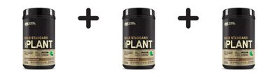 3 x Optimum Nutrition 100% Gold Standard Plant (1.5lbs) Chocolate