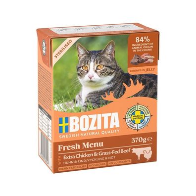 Bozita Cat Sterilised Häppchen in Gelee mit Huhn & Rind 6 x 370g
