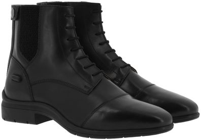 Equithème Sporty Damen Reitstiefeletten mit Schnürung Reißverschluss Rindsleder
