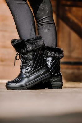 Equithème Je t'aime Damen Reitstiefelette Winter zum Schnüren