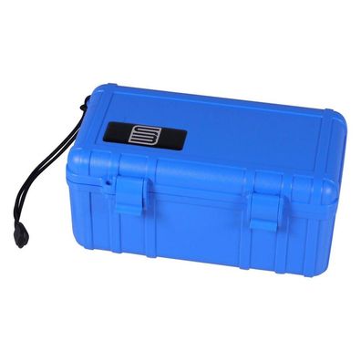 Hauser Cigar Case S3 Reise Humidor aus Acryl in blau für 10-15 Zigarren