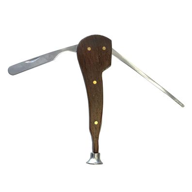 Angelo 3 - teiliges Pfeifenbesteck aus Edelstahl und Holz