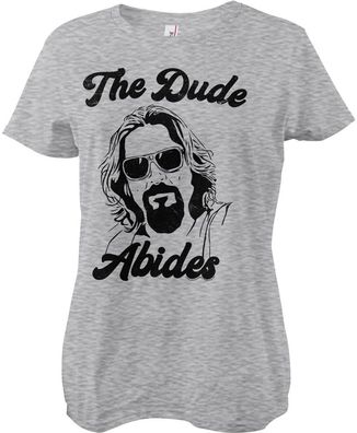 The Big Lebowski Damen T-Shirt The Dude Abides Girly Tee UV-5-TBL014-H80-16