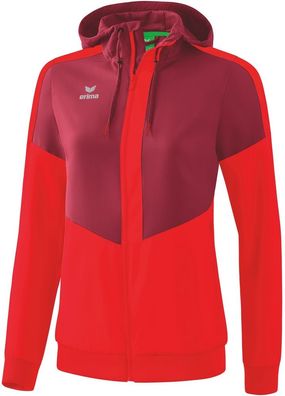 Erima Damen Trainingsjacke Squad Tracktop Jacke Mit Kapuze 20-0019