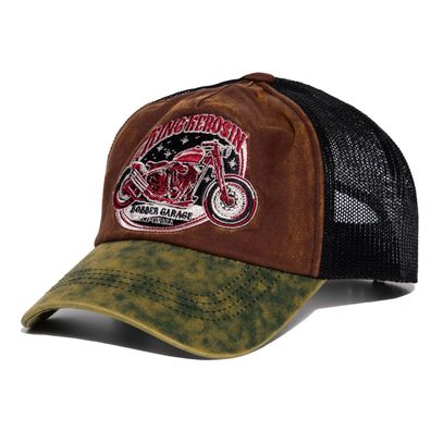 King Kerosin Vintage Trucker Cap "Bobber Garage" KKI4C067
