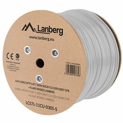 Lanberg Verlegekabel Cat. 7 SFTP 305m grau, Kupfer, LSZH, CP