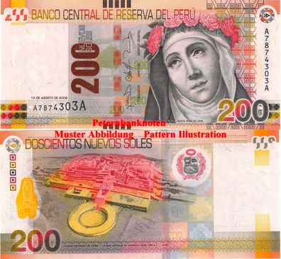 Peru 200 Nuevos Soles Unc. 2009 P 186 #611995#