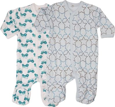 Pippi Babywear Kinder Schlafanzug Nightsuit W/F Buttons 2-Pack 3821