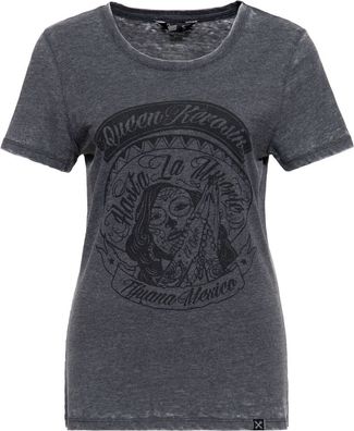 Queen Kerosin Damen Loosefit T-Shirt "Tijuana Mexio" QKI41015