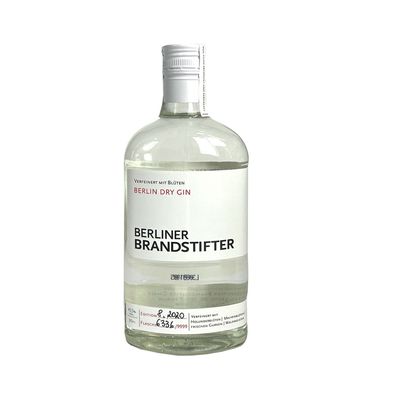 Berliner Brandstifter - Berlin Dry Gin, 43,3% Vol. 0,7 l