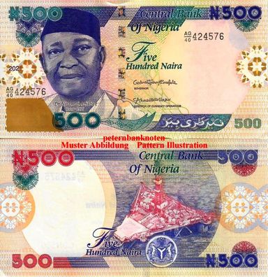 Nigeria 500 Naira 2021 Unc. P New #6360#