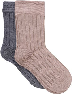 Minymo Kinder Socke Ankle Sock Rib (2-Pack) 5874