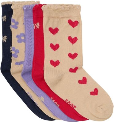 Minymo Kinder Socke Socks with Pattern (5-Pack) 6022