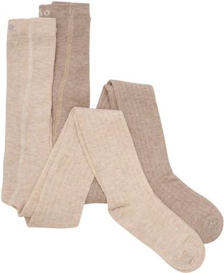 Minymo Kinder Strumpfhose Wool Stocking Rib 2-Pack 5979