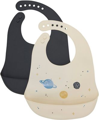 CeLaVi Kinder Lätzchen Silicon Bib (2-Pack) 5551