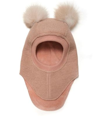 Huttelihut Kinder Mütze Balaclava with Alpaca Pompoms 6153