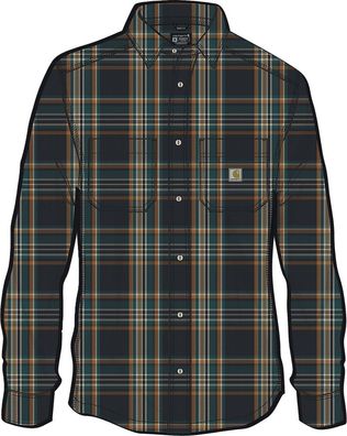 Carhartt Flannel Long-Sleeve Plaid Shirt 107010