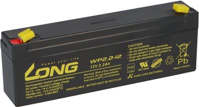 12V 2,2Ah kompatibel Solarenergie Solarpanel Vlies AGM VdS