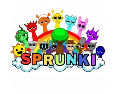 Sprunki 14x10cm Essbar Tortenaufleger Torte Tortenbild Zuckerbild