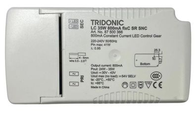 Tridonic LED Driver LC 35W 800mA fixC SR SNC 54V 87500366