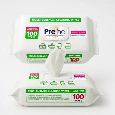 Preline Multi-Surface Oberflächenreinigungstücher, Allzwecktücher, Reinigungstücher,