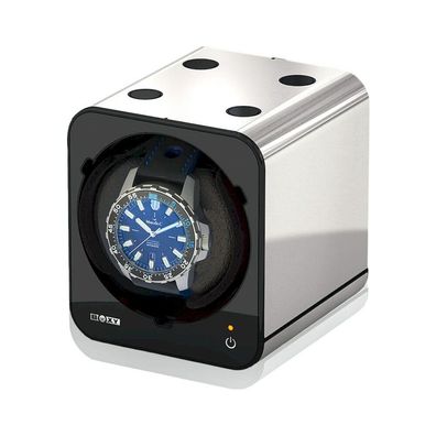 Beco - Uhrenbeweger - Boxy Fancy Brick Platin ohne Netzteil - 70002-134
