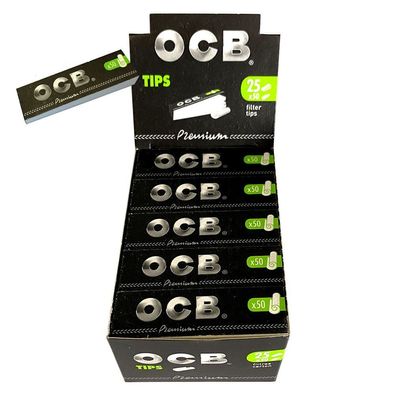 25 x OCB Premium Filter Tips 1 Heft à 50 Filter Tips: 1 Box