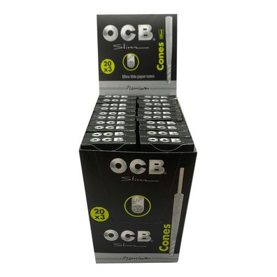 Box OCB Cones Premium Slim 20 Pack à 3 Cones