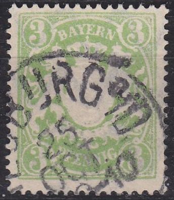 Germany Bayern Bavaria [1888] MiNr 0054 B x ( O/used )