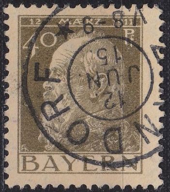 Germany Bayern Bavaria [1911] MiNr 0082 II ( O/used )