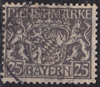 Germany Bayern Bavaria [Dienst] MiNr 0021 x ( O/used )