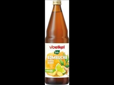 Voelkel 6x Kombucha Limette Ingwer 0,75l
