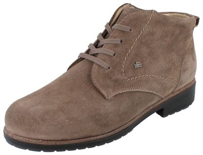 FINN Comfort Cranston Halbschuhe Stiefelette Schnürschuhe braun Veloursleder