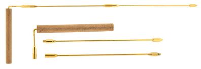 Winkelrute 3-teilig Messing 39 cm Tensor Wünschelrute Geomantie Wasseradern