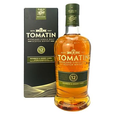 Tomatin Highland Single Malt Whisky 12 Jahre, 43% Vol. 0,7 l