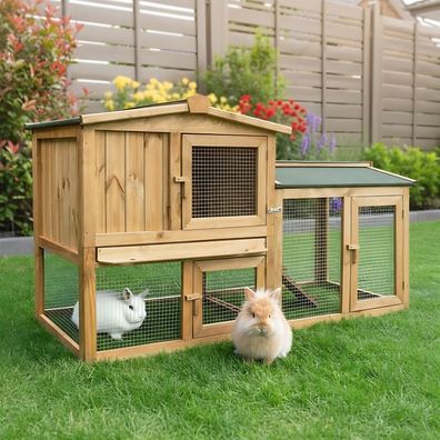 Hasenstall Kaninchenstall Meerschweinchenstall Meister Lampe 014