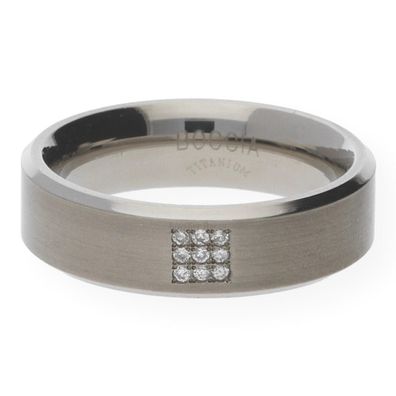 Boccia Damenring 0101-13 Titan mit Brillanten