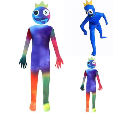 Kind Regenbogen-Freunde Roblox Fancy Party Halloween Cosplay Kostum Jumpsuit