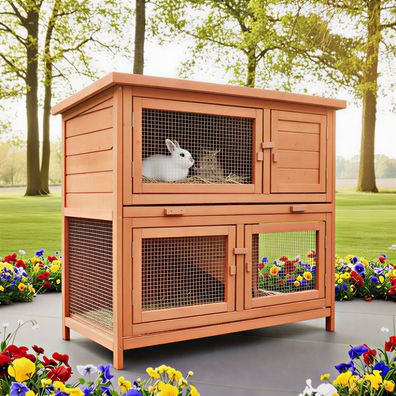 Hasenstall Kaninchenstall Meerschweinchenstall Mukkel 022