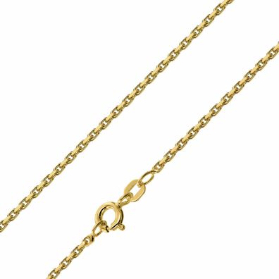 trendor Schmuck Herren-Kette 925 Silber Vergoldet Ankerkette 1,6 mm breit 28995