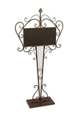 Eine eiserne Tafel auf einem Ständer – braun Replikat Retro Design Dekoration