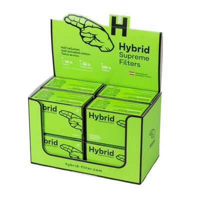 Hybrid Supreme Aktivkohlefilter 8x 55er Schachtel 6,4mm