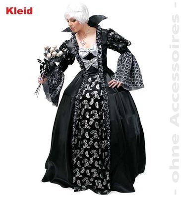 narrenwelt Kostüm Prinzessin Dark Princess Kleid 44 Hexe Ballkleid Gothic Halloween
