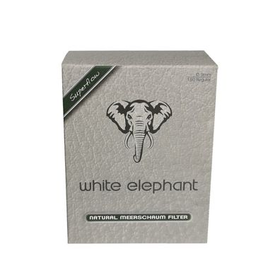 White Elephant Natural Meerschaum Filter, 9 mm, 150 Stück