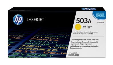 HP Toner inkl. Trommel Q7582A Gelb (ca. 6000 Seiten)