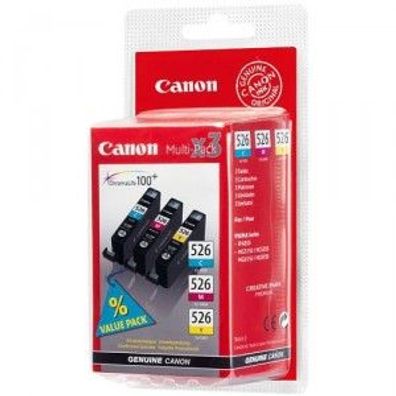 Canon Tintenpatronen CLI-526 Multipack (C/M/Y)