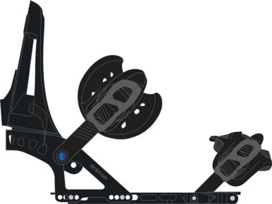 BURTON Splitboard Bindung Hitchhiker black