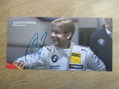 BMW Motorsport Rennfahrer Augusto Farfus - handsigniertes Autogramm!!!